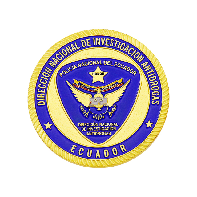 Custom Military Enamel Challenge Coins | National Service Badge Coins