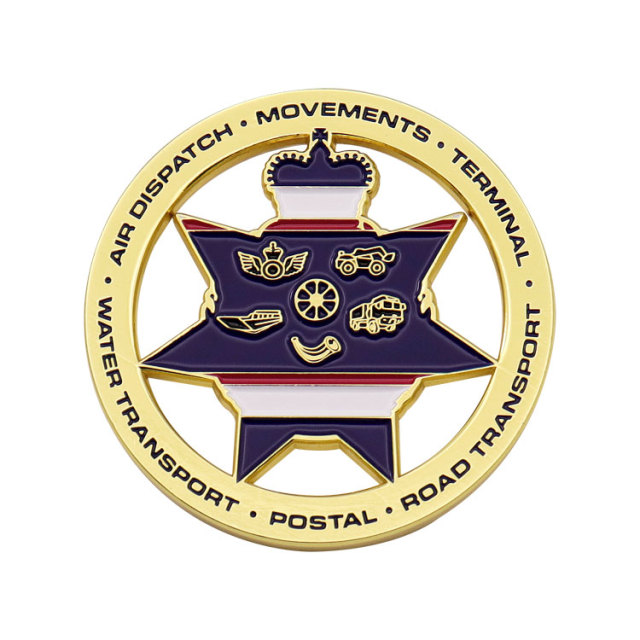 Custom Military Enamel Challenge Coins | Anniversary Emblem Coins