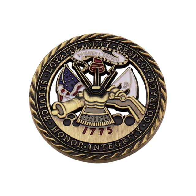 Custom Military Enamel Challenge Coins | Anniversary Emblem Coins