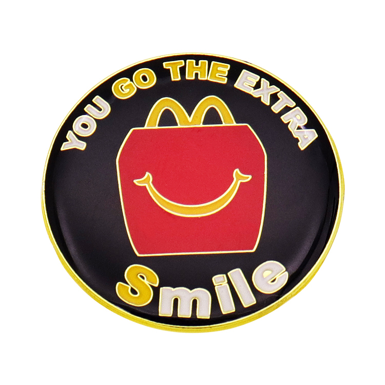 Custom Printing & Epoxy Lapel Pins | Fast Food Logo Party Badges