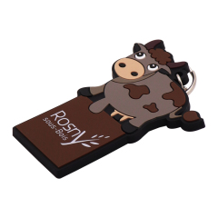 Custom PVC Keychains | Cute Cow Tag Keychains