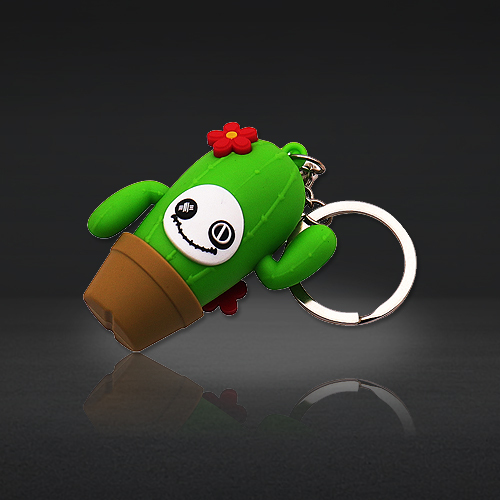 Custom PVC & 3D Keychains | Cute Cactus Keychains