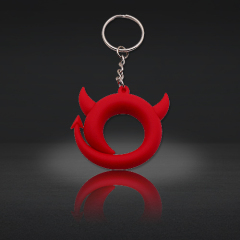 Custom PVC & 3D Keychains | Devil Horn Ring Keychains