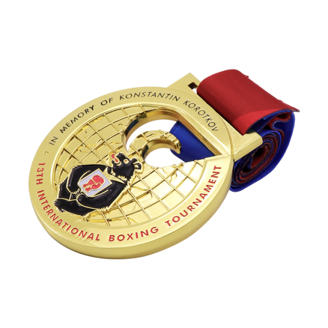 Custom Sports Medals | Bear Emblem Championship Medals