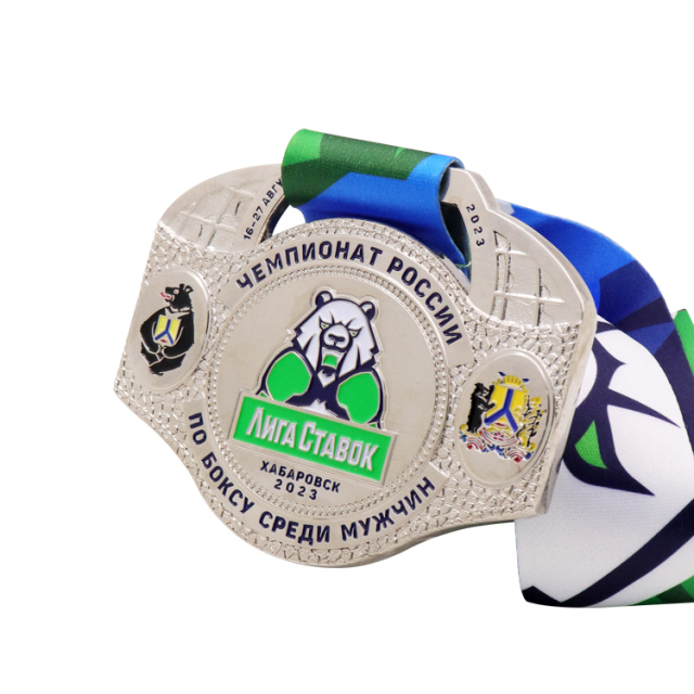 Custom Sports Medals | Bear Emblem Championship Medals