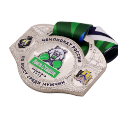 Custom Sports Medals | Bear Emblem Championship Medals