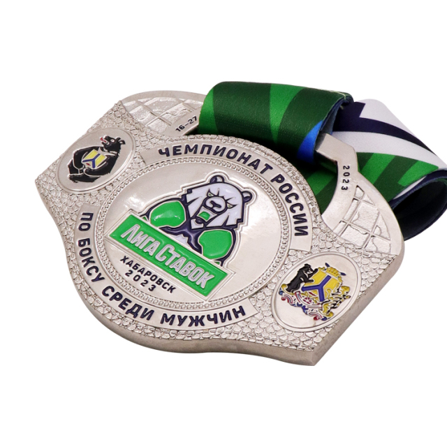 Custom Sports Medals | Bear Emblem Championship Medals