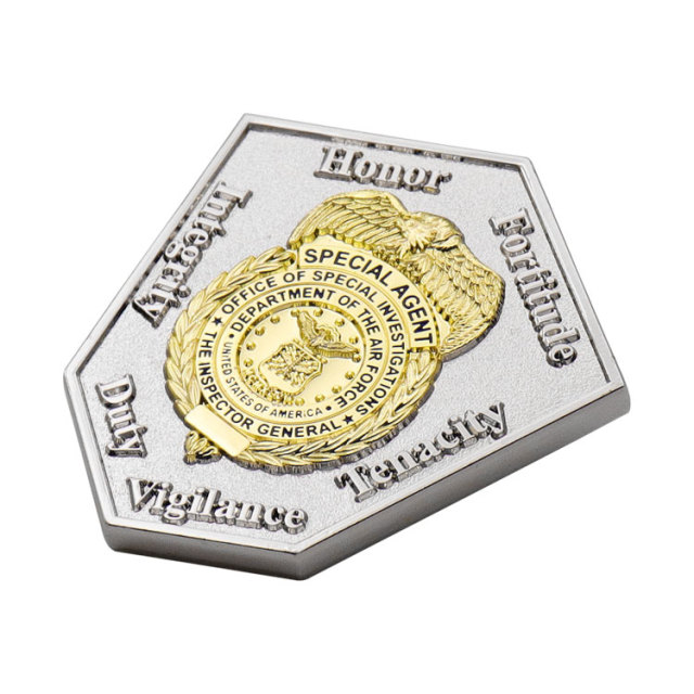 Custom Military Enamel Challenge Coins | Police Shield Commemorative Coins