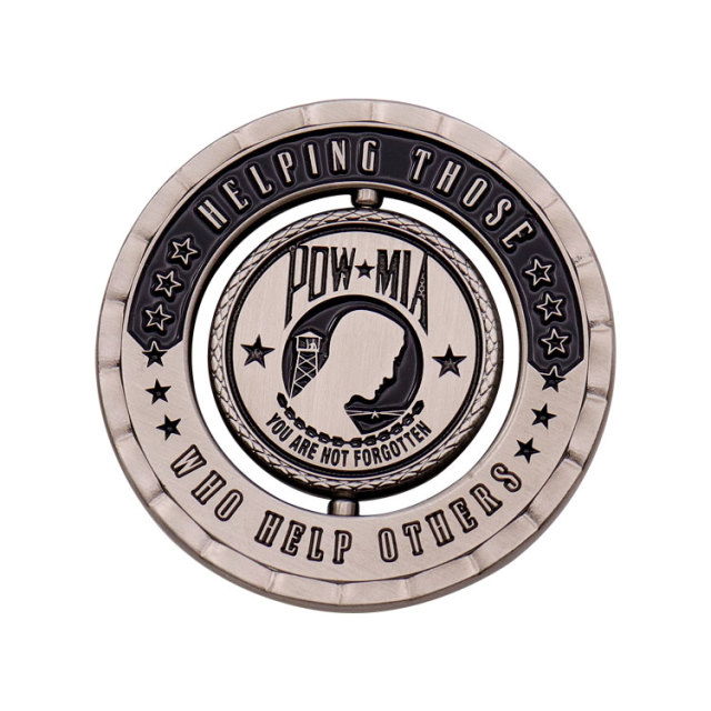 Custom Rotatable Enamel Challenge Coins | Multifunctional Service Coins