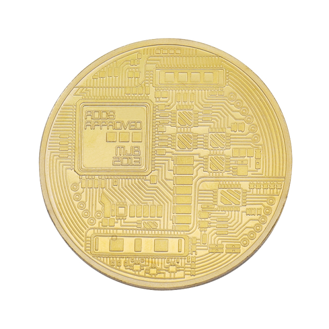 Custom Gold Plated Challenge Coins | Crypto Symbol Commemorative Coins