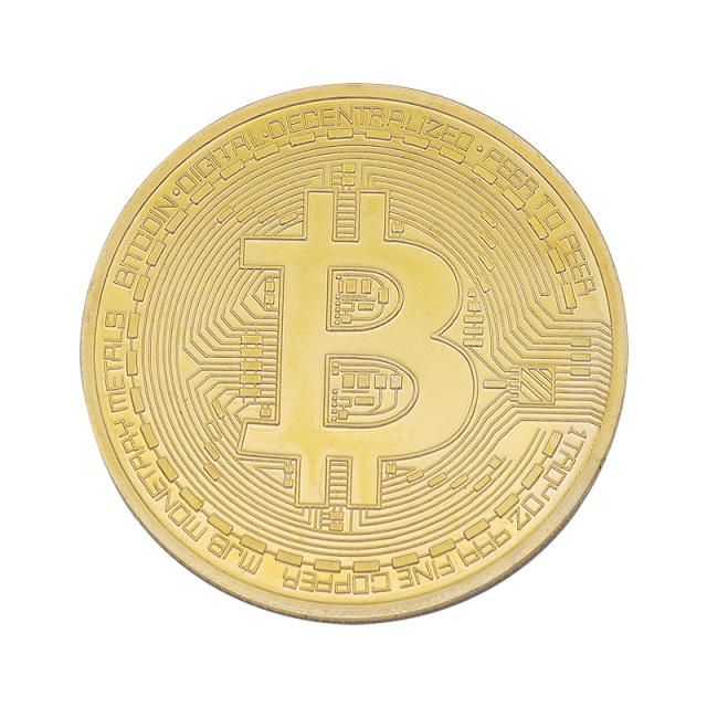 Custom Gold Plated Challenge Coins | Crypto Symbol Commemorative Coins
