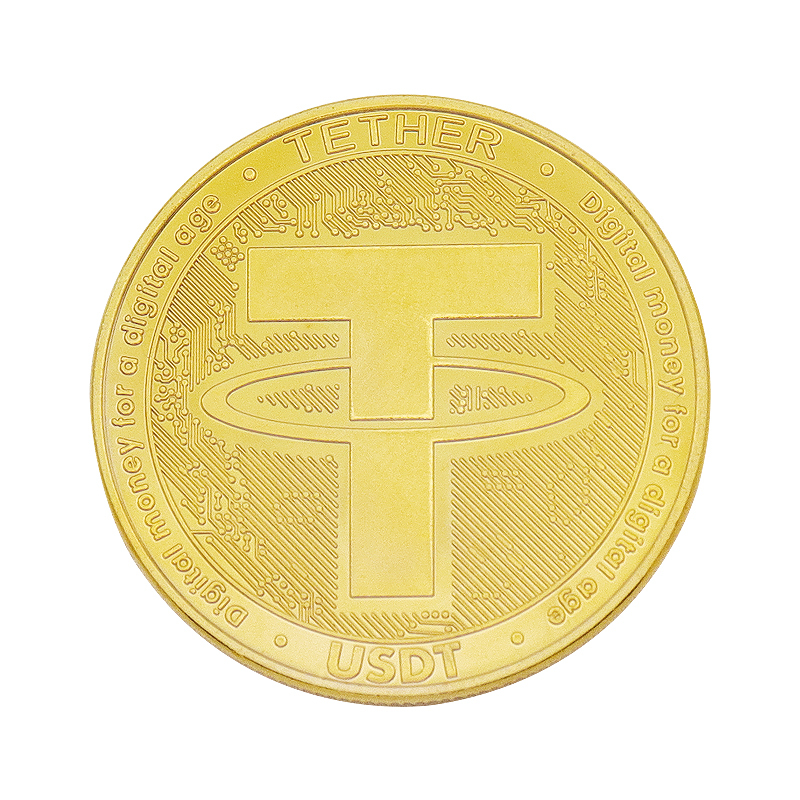 Custom Gold Plated Challenge Coins | Crypto Symbol Commemorative Coins