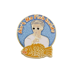 Custom Glitter Lapel Pins | Cartoon Mythical Fox Commemorative Pins