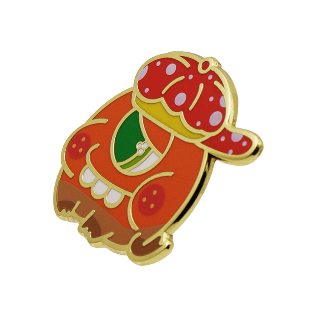 Custom Hard Enamel Badges | Cartoon Slime & Monster Insect Pins