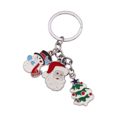 Custom Soft Enamel Keychains | Christmas Charm Keychains