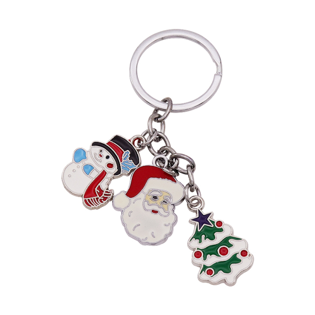 Custom Soft Enamel Keychains | Christmas Charm Keychains