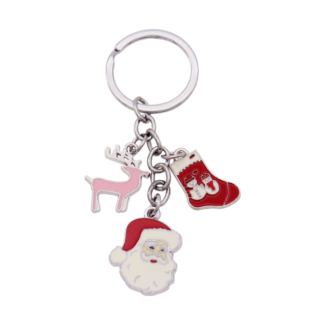 Custom Soft Enamel Keychains | Christmas Charm Keychains