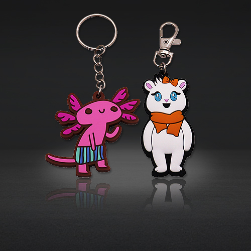 Custom PVC Keychains | Cute Cartoon Animal Keychains