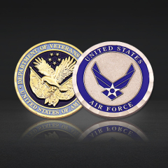 Custom Military Enamel Challenge Coins | Gold & Silver Plated Service Coins