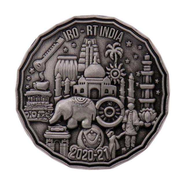 Custom 3D Antique Challenge Coins | Silver Plated Engraved Coins