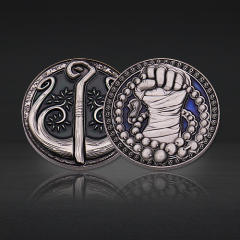 Custom 3D Antique Challenge Coins | Symbolic Silver Plated Coins