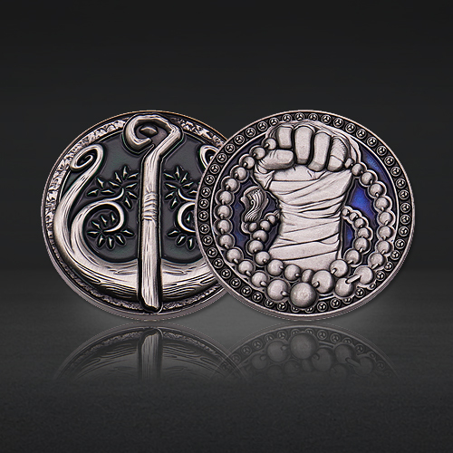 Custom 3D Antique Challenge Coins | Symbolic Silver Plated Coins