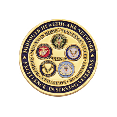 Custom Military Enamel Challenge Coins | Gold & Silver Plated Service Coins
