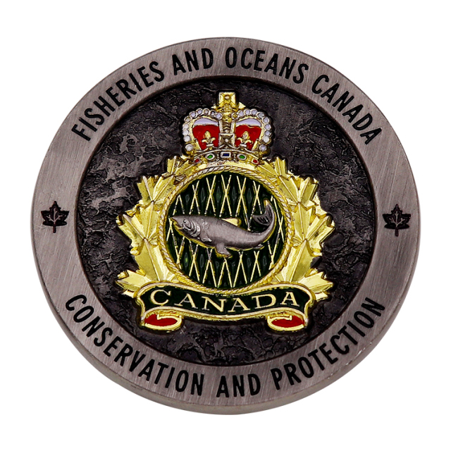 Custom 3D Antique Challenge Coins | Silver Plated Engraved Coins