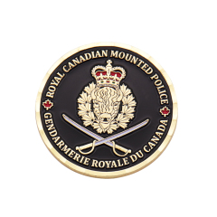 Customizable gold-plated enamel military-style military commemorative coin