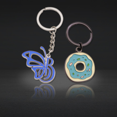 Custom Soft Enamel Keychains | Hollow Charm Pendant Keychains