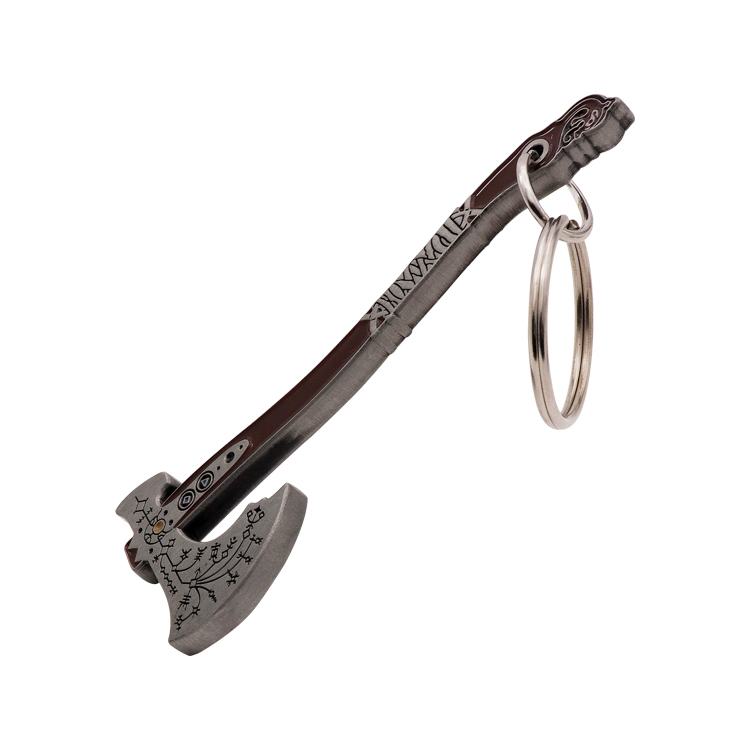 Customizable metal 3D axe shape and car engine model commemorative key chain