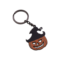 Custom Hard Enamel Keychains | Halloween Pumpkin Ghost Keychains