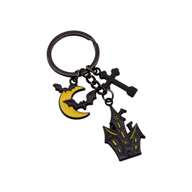 Custom Hard Enamel Keychains | Halloween Pumpkin Ghost Keychains