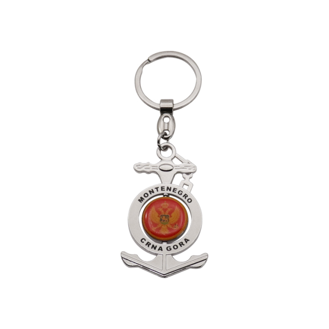 Custom Hard Enamel Multifunctional Keychains | Round Charm Keychains