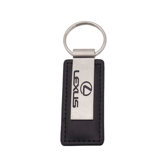 Custom PU Leather Keychains | Shield Logo Keychains