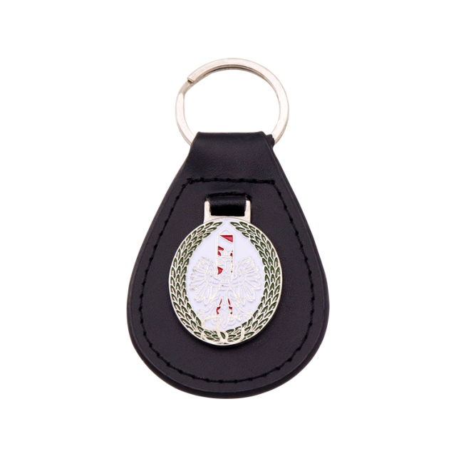 Custom PU Leather Keychains | Eagle Emblem Keychains
