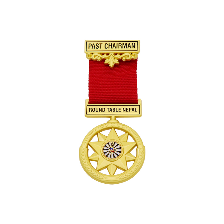 Custom Military Medals | Gold Plated Short Ribbon Honor Medals