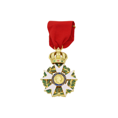 Custom Military Medals | Gold Plated Short Ribbon Honor Medals