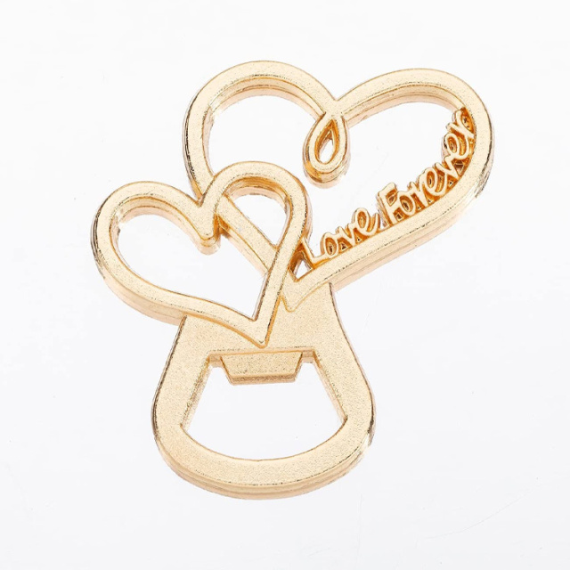 Custom Bottle Openers | Heart Crown Wedding Openers