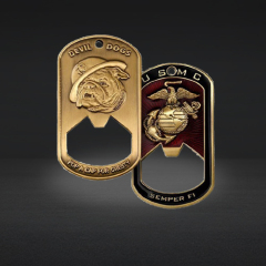 Custom Bottle Openers | Military Badge Logo Openers