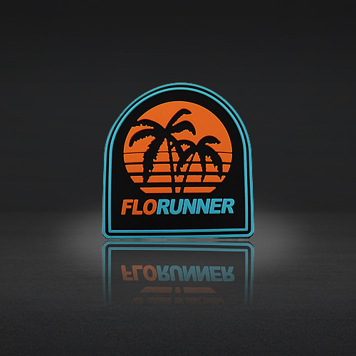Custom PVC Patches | Palm Tree Logo Patches