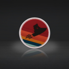 Custom PVC Patches with Sunset Surf Designs