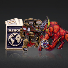 Custom 3D Soft Enamel Badges | Cartoon Commemorative Pins