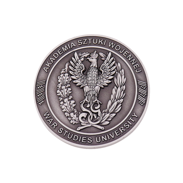 Custom Honor Coins With Antique Silver Finish