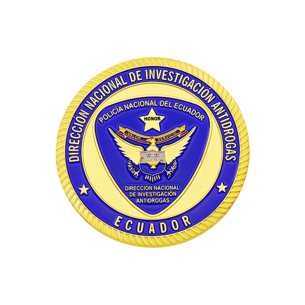 Custom Police Challenge Coins With Soft Enamel