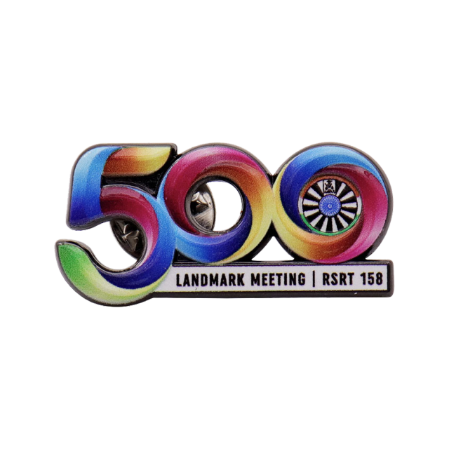 Custom Anniversary Rush Pins With Soft Enamel