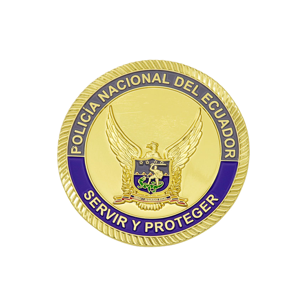 Custom Gold Police Challenge Coin