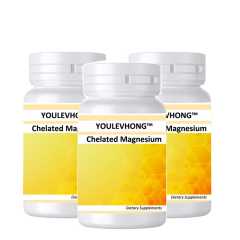 Magnesium Bisglycinate Chelate Complex 120 Capsules Non GMO Gluten Free GMP Certifie Chelated Magnesiumd RELAX NERVES & MUSCLES