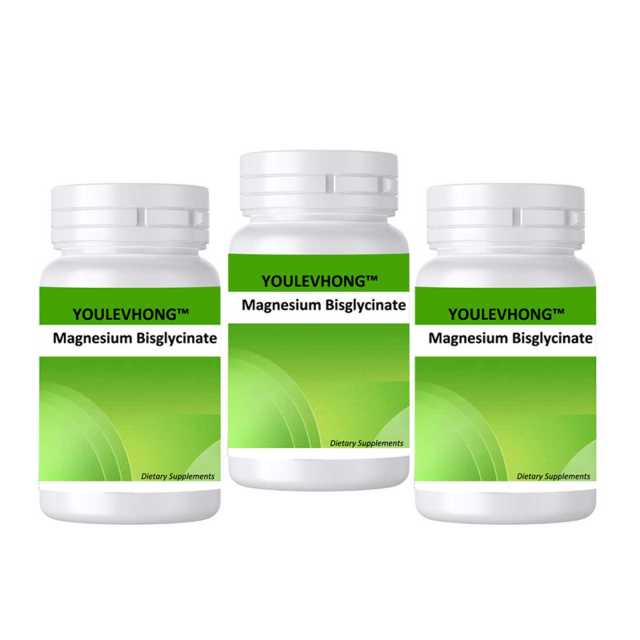 Magnesium Bisglycinate Capsules Non-GMO, Vegetarian Friendly, Gluten Free FDA Customized Magnesium Capsules Dietary Supplements Natural Sleep And Brain Supplement Magnesium