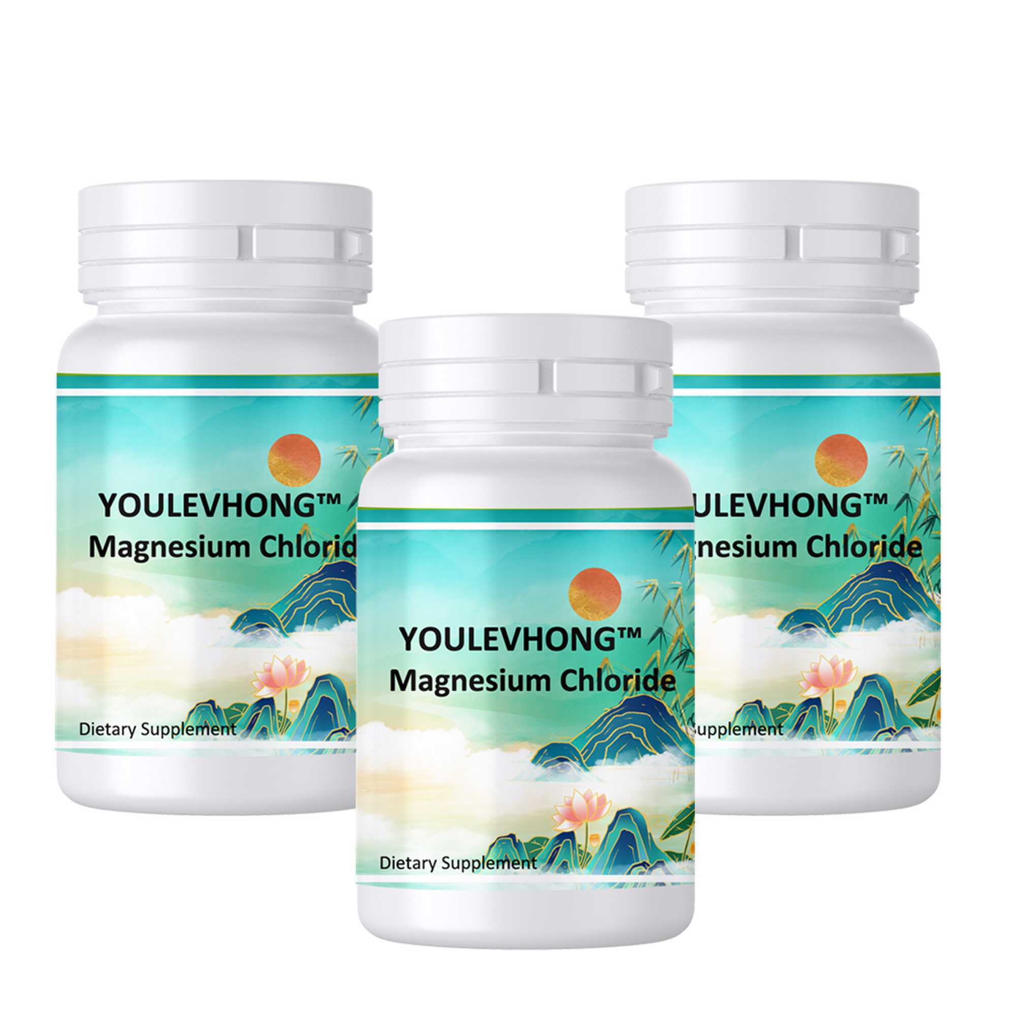 Magnesium Chloride Suppleemnts Vegan Triple Magnesium Complex Capsules 300mg Magnesium Glycinate Malate Citrate Capsules